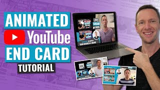 How to Make a YouTube End Card Template Updated amp ANIMATED [upl. by Nerual]