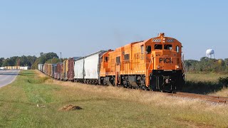 Classic U18Bs on the Pickens Railway Anderson to Belton SC  10102022 [upl. by Acessej]