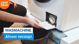 Wat doe je als de afvoer van je wasmachine verstopt is [upl. by Screens]