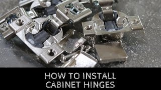 How To Install Cabinet Door Hinges [upl. by Dulcine]