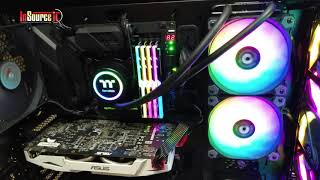 How to Install Thermaltake Water 30 240 ARGB Sync Liquid Cooler  Insource IT [upl. by Keare504]