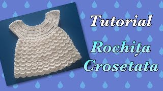 TUTORIAL  Rochita crosetata cu raglan rotund [upl. by Nanine]