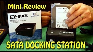 SATA Hard Drive Docking Station  Mini Review [upl. by Ecirtra]