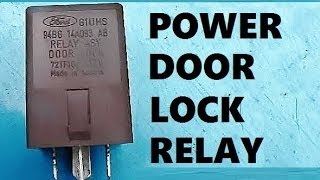 How to Remove Install Power Door Lock Relay [upl. by Nnylidnarb]