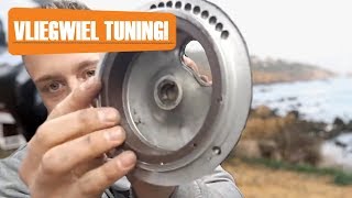 GASreactie Versnellen met Vliegwiel  Vespa Ciao Tuning  73 [upl. by Nnairrek]