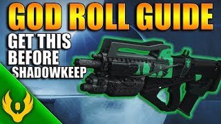 Destiny 2 Redrixs Broadsword God Roll PvP Guide Review Get this before Shadowkeep [upl. by Redvers]