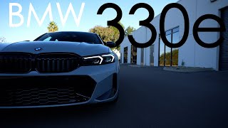 BMWs Plugin Hybrid 330e  2023 3 Series Sedan Walkaround [upl. by Buffo]