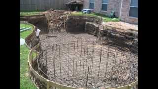 Gunite pool construction start to finish [upl. by Stevens]