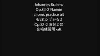 Johannes Brahms Op822 Naenie chorus practice alt [upl. by Wainwright]