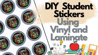 DIY Stickers Using Vinyl and Laminating Pouches [upl. by Ylrebmek]