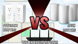 Mesh Routers VS Powerline Adapters and WiFi Extenders  Buyers Guide 2021 [upl. by Adnawyek]