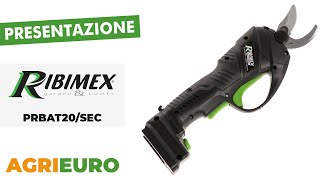 Presentazione Ribimex PRBAT20SEC  Forbice elettrica da potatura potenza 20V [upl. by Gersham]