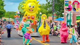 Sesame Street Neighborhood Street Party Parade 2019 at Sesame Place [upl. by Donadee]