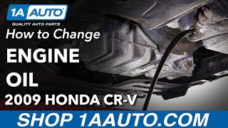 How to Change Oil 0711 Honda CRV [upl. by Enitsyrhc]