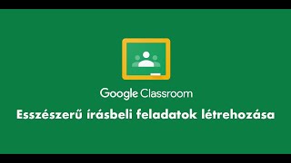 Google Classroom használata  2 rész  Feladatok írásbeli beadandó 2020 március [upl. by Yornoc]