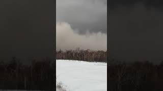 Villages in Russia covered in ash as Shiveluch volcano erupts [upl. by Nisay]