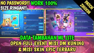 Data Open Full Event Misi DM Kuning amp Misi Tukar Skin Epic Terbaru  Data Tambahan ml lite [upl. by Novad]