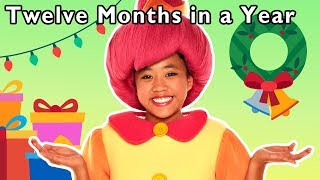 Twelve Months in a Year  More  LEARN MONTHS OF THE YEAR  Mother Goose Club Phonics Songs [upl. by Dosh]