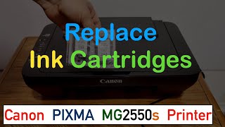 Canon PIXMA MG2550s Ink Cartridge Replacement review [upl. by Ellimaj797]