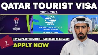 Qatar Tourist Visa 2023  2024  AFC Asian Cup Qatar 2023 [upl. by Ykceb]