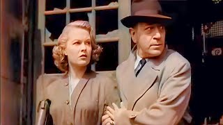 FilmNoir  Escape Route  Ill Get You 1952 George Raft Sally Gray  Colorized [upl. by Truc466]