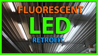 How To Convert 8ft Fluorescent Lights to LED  Ballast Bypass R17D to FA8 [upl. by Marchese]