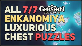 All 7 Enkanomiya Luxurious Chests Locations Genshin Impact [upl. by Nerraj]