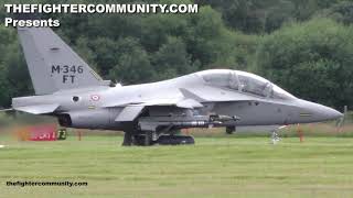 Leonardo M346FT Master Display with weapons Farnborough International Air Show [upl. by Baniez]