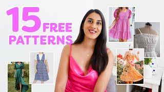 15 FREE dress sewing patterns for summer with inspo 🌸 Beginner Friendly ✨ [upl. by Nodearb]