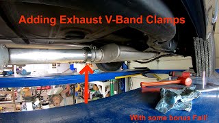 VBand exhaust clamps installation [upl. by Settera]