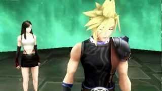 Cloud and Tifa Dissidia 012 Duodecim Scenes FFVII [upl. by Kathe]