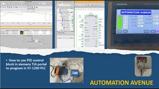 PID Control Implementation in Siemens TIA Portal S71200 PLC Tutorial [upl. by Tlok]