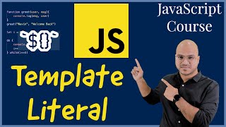 15 Template Literal in JavaScript [upl. by Alair]