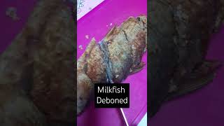 youtubeshorts asmr milkfish debone relleno bangus slicing pinas [upl. by Perdita596]