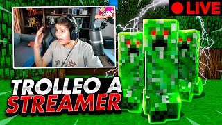 TROLLEO con DONACIONES 💸 a un STREAMER  TROLLEOS en MINECRAFT 296 [upl. by Pam79]