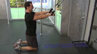 HOW TO DO Straight Arm Lat Pulldown with Resistance Bands [upl. by Meggie625]