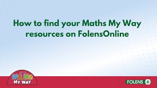 Maths My Way on FolensOnline [upl. by Orvie507]