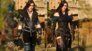 Yennefer Original amp Alternative Look DLC Geralt Meets Yen Witcher 3 [upl. by Ynattirb]