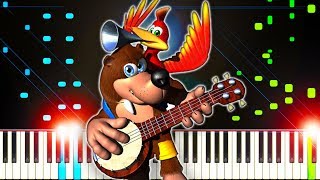 BanjoKazooie Theme Music  Piano Tutorial [upl. by Adolphe]