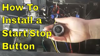 how to install a universal engine start stop button [upl. by Elleirol71]