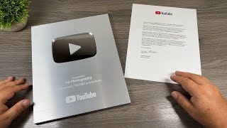 YouTube 100000 Subscriber Creator Award Unboxing [upl. by Shae]