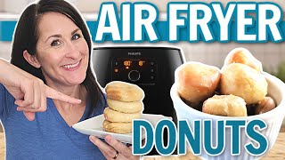 Air Fryer DONUTS → the BEST Recipe no biscuits [upl. by Edelsten285]