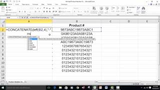 Excel Help  Putting dashes in product numbers [upl. by Aisital]