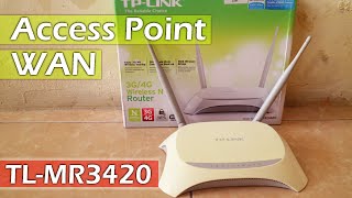 Cara Setting Access Point  Wan Router TPLINK TLMR 3420  Pakai Kabel LAN [upl. by Mareah]