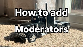 Adding moderators moderators customize [upl. by Hey135]