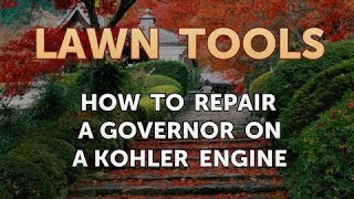 How to Repair a Governor on a Kohler Engine [upl. by Kanor]