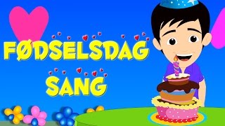 Fødselsdagssang  43 minutter af danske børn sange  Happy Birthday Song in Danish [upl. by Maxia]