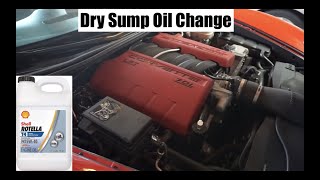 How To Change Your Oil On A C6 Z06 LS7 Dry Sump [upl. by Naletak366]