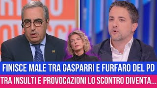 CAOS TOTALE DURANTE UN DIBATTITO TRA GASPARRI E FURFARO CON CLAUDIA FUSANI INSULTATA DA [upl. by Teague]