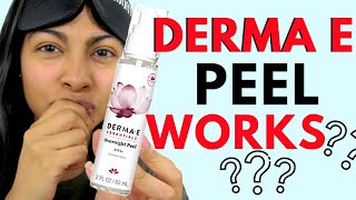 Testing DERMA E OVERNIGHT PEEL 1 year review [upl. by Nycila]